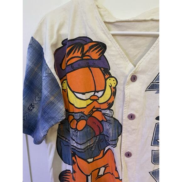 Vintage 1990s Garfield Shirt Freeze New York - Picture 2 of 8